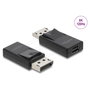 DeLOCK Adaptador DisplayPort a mini DisplayPort 8K con HDR, bidireccional