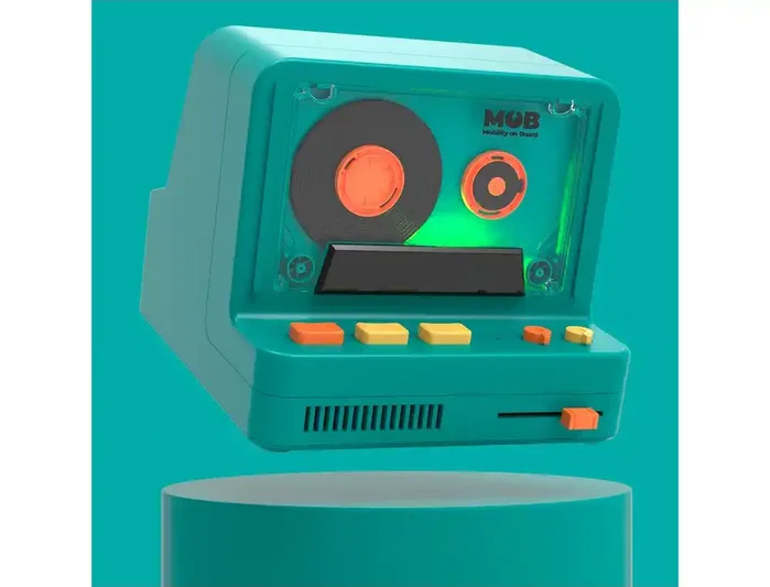 Wondee Altavoz Bluetooth Retro Blue