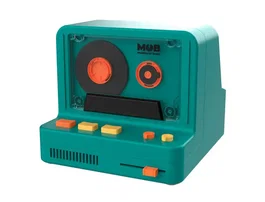 Wondee Altavoz Bluetooth Retro Blue 5W con Batería de 12 Horas y 3 Modos de Luz