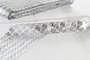 DKD Home Decor Decoración PVC Plateada 300x5x0,1 cm