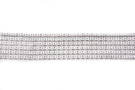 DKD Home Decor Decoración PVC Plateada 300x5x0,1 cm