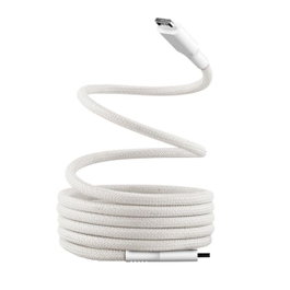 TNB Cable USB-C a USB-C con funda magnética, 1.5m, Blanco