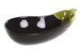 DKD Home Decor Bol de Gres Berenjena Lila y Verde