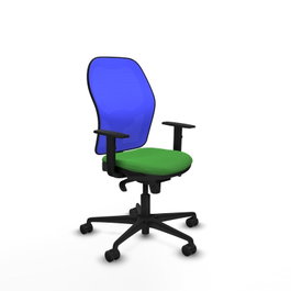PIQUERAS Y CRESPO Silla de oficina Jorquera Sincro Verde/Azul