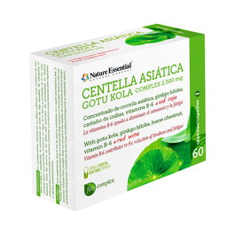 NATURE ESSENTIAL Centella Asiatica Complex 2500Mg. 60 Cápsulas para Piernas Cansadas
