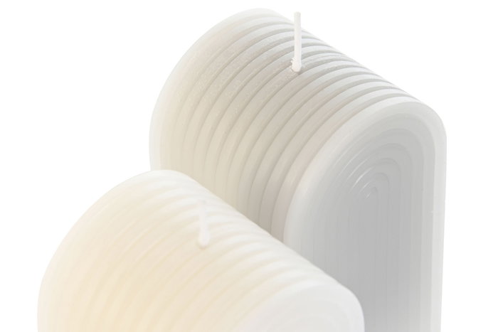 DKD Home Decor Vela Gris Blanco 5 x 9 x 5 cm (12 Unidades) Cera Parafina Duración 50h DKD Home Decor Vela Gris Blanco 5 x 9 x 5 cm (12 Unidades) Cera Parafina Duración 50h