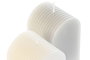 DKD Home Decor Vela Gris Blanco 5 x 9 x 5 cm (12 Unidades) Cera Parafina Duración 50h