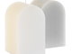 DKD Home Decor Vela Gris Blanco 5 x 9 x 5 cm (12 Unidades) Cera Parafina Duración 50h