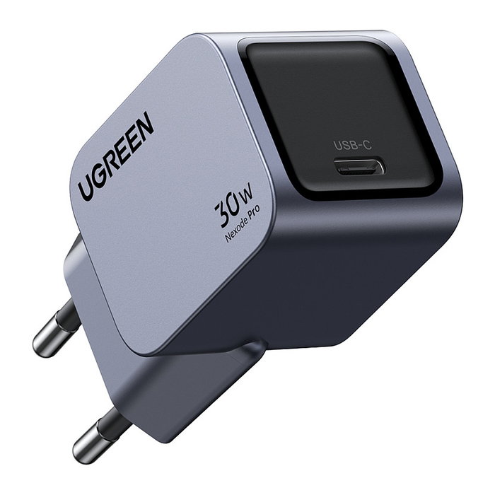 Ugreen 35006 Cargador Rápido USB-C GaN Nexode Pro 30W PD 3.0 QC 4 Gris Ugreen 35006 Cargador Rápido USB-C GaN Nexode Pro 30W PD 3.0 QC 4 Gris