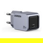 Ugreen 35006 Cargador Rápido USB-C GaN Nexode Pro 30W PD 3.0 QC 4 Gris