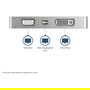 StarTech Adaptador USB-C Multipuertos Video a HDMI VGA DVI Mini DisplayPort 4K 60Hz para Monitor, 0.11m