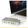 StarTech Adaptador USB-C Multipuertos Video a HDMI VGA DVI Mini DisplayPort 4K 60Hz para Monitor, 0.11m