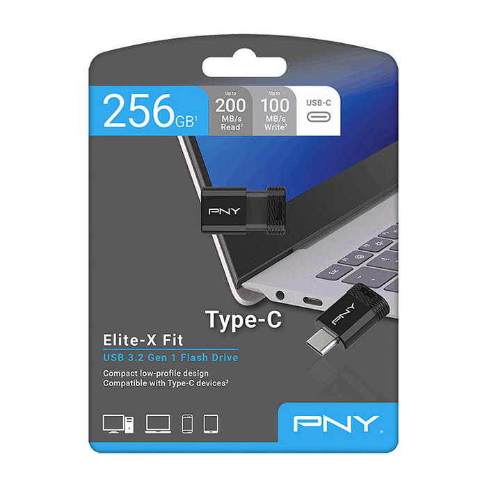 PNY Elite-X Fit USB flash drive 256 GB USB Tipo C PNY Elite-X Fit USB flash drive 256 GB USB Tipo C