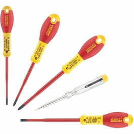 Stanley Juego de 5 Destornilladores FATMAX Slim Insulated 1000V con Tester