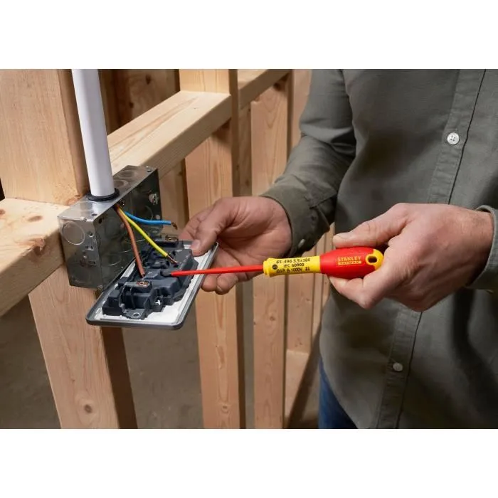 Stanley XTHT0-62692 Juego 5 Destornilladores Slim Aislados 1000V Electricista Phillips Tester