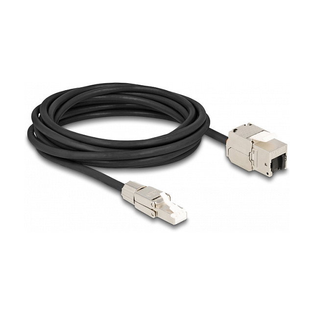DeLOCK Cable de red RJ45 macho a Keystone RJ45 hembra Cat.6A 5 m DeLOCK Cable de red RJ45 macho a Keystone RJ45 hembra Cat.6A 5 m