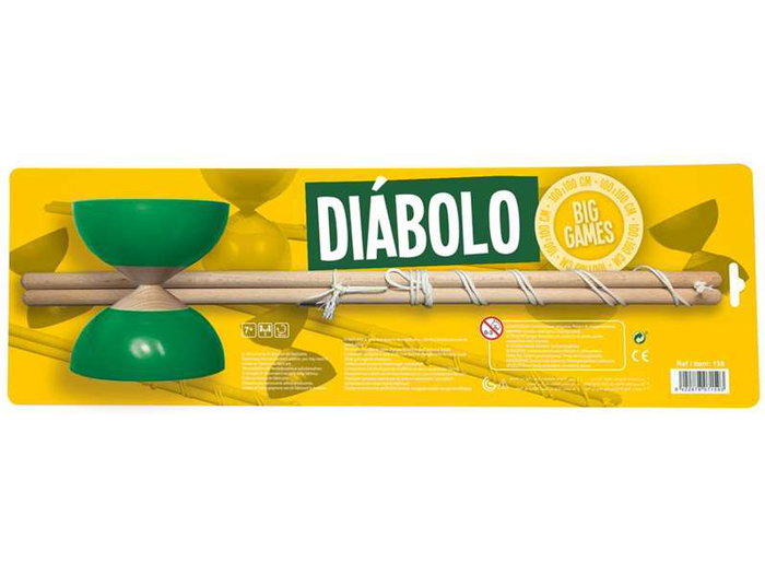 Cayro Juego Diabolo, Juguete de Madera y Plástico para Niños de 5 Años, Instrucciones en Español, Inglés, Francés, Italiano, Portugués y Alemán Cayro Juego Diabolo, Juguete de Madera y Plástico para Niños de 5 Años, Instrucciones en Español, Inglés, Francés, Italiano, Portugués y Alemán