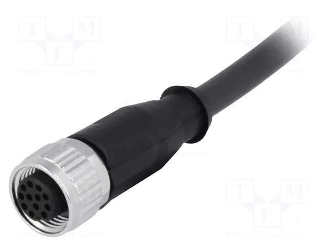 HARTING Conector M12 hembra de 12 pines con cable de 2m HARTING Conector M12 hembra de 12 pines con cable de 2m
