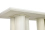 DKD Home Decor Mesa de Comedor Granito MDF 200x100x76 Blanco
