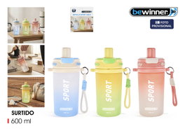 Bewinner Botella Sport Agua Multicolor 600ml
