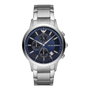 Armani AR11164 Reloj de Hombre con Esfera Azul y Correa Plateada