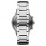 Armani AR11164 Reloj de Hombre con Esfera Azul y Correa Plateada