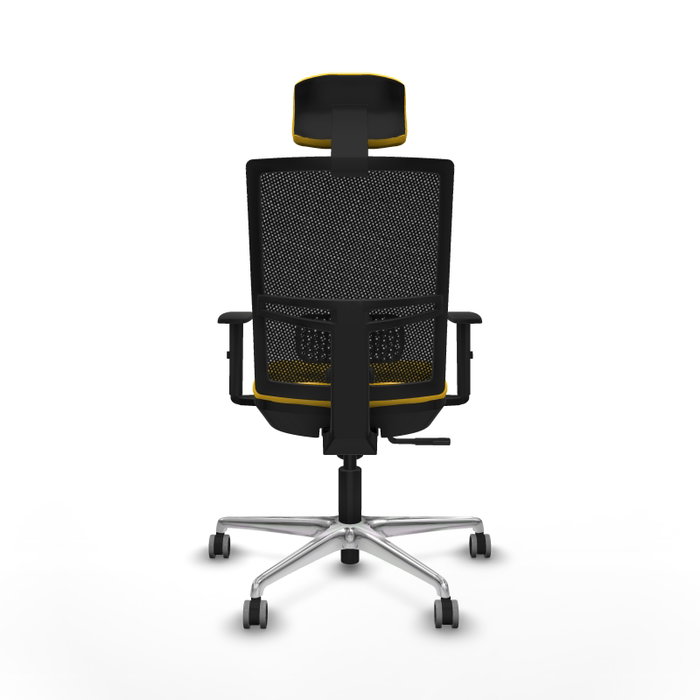 PIQUERAS Y CRESPO Silla de oficina Yunquera con mecanismo Sincro, Amarillo y Negro PIQUERAS Y CRESPO Silla de oficina Yunquera con mecanismo Sincro, Amarillo y Negro