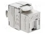 DeLOCK 90706 Módulo Keystone RJ45 para LSA Cat.6A blindado con tapa de protección