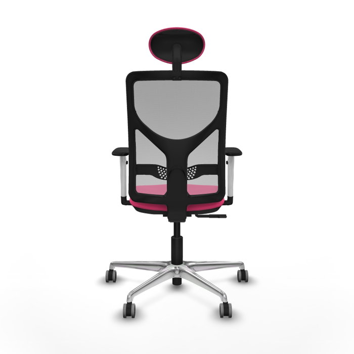 PIQUERAS Y CRESPO Silla de oficina Motilla Rosa y Gris PIQUERAS Y CRESPO Silla de oficina Motilla Rosa y Gris