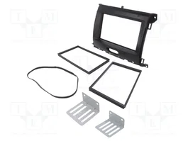 ACV Bastidor de montaje de radio para Ford Ranger (XL) 2016-2020, 2 DIN, negro