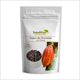 Salud Viva Gotas de Chocolate Eco Sg S/A Vegan 200Gr | Alto en Fibra, Sin Azúcares Añadidos, Apto para Postres y Desayunos