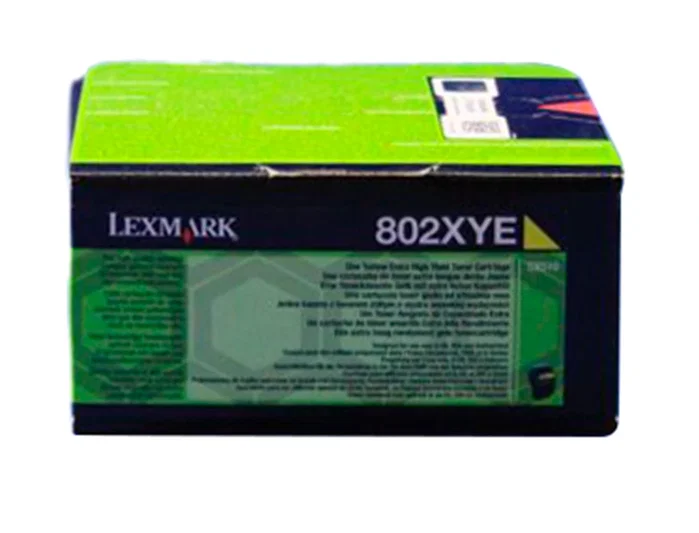 Lexmark 802XYE Cartucho de Tóner Amarillo Lexmark 802XYE Cartucho de Tóner Amarillo