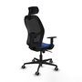 PIQUERAS Y CRESPO Silla de oficina Jorquera con mecanismo Sincro, Azul marino y Negro