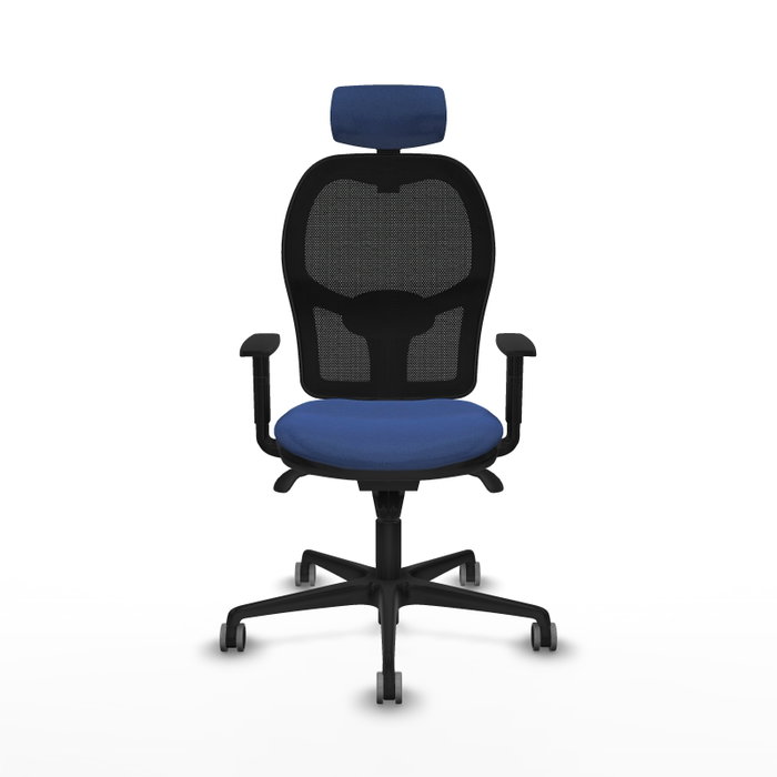 PIQUERAS Y CRESPO Silla de oficina Jorquera con mecanismo Sincro, Azul marino y Negro PIQUERAS Y CRESPO Silla de oficina Jorquera con mecanismo Sincro, Azul marino y Negro