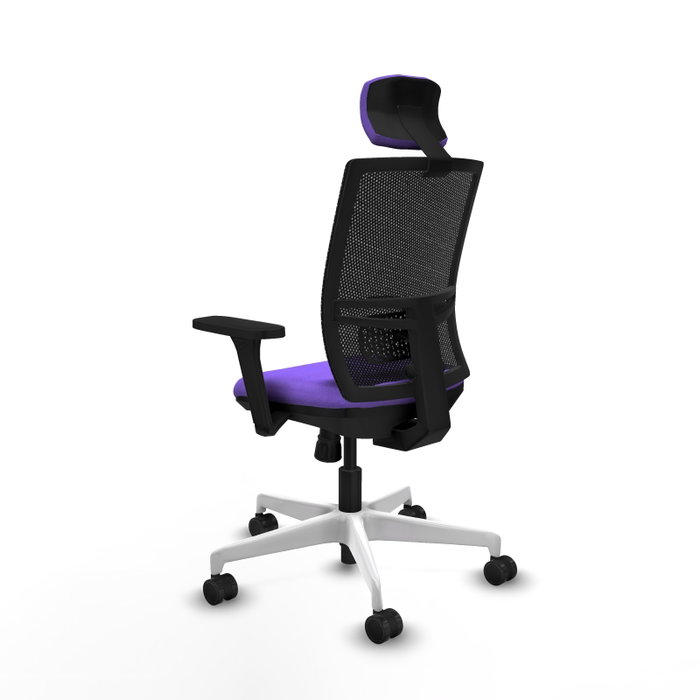 PIQUERAS Y CRESPO Silla de oficina Yunquera con mecanismo Sincro, Lila y Negro PIQUERAS Y CRESPO Silla de oficina Yunquera con mecanismo Sincro, Lila y Negro