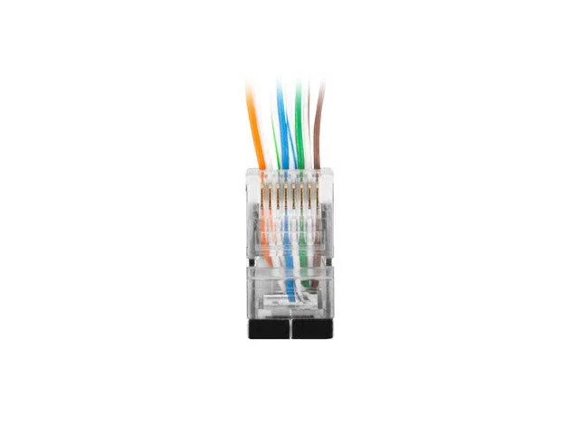 Lanberg PLS-6000EZ Conector RJ-45 Cat6 F/UTP (FTP) Gris - Paquete de 100 Piezas