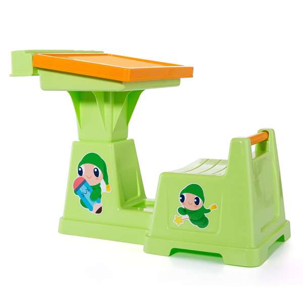 Molto Mi Primer Pupitre - Pupitre infantil para niños de 18 meses en adelante, color natural, dimensiones 52x32x31 cm