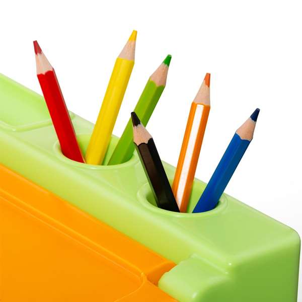 Molto Mi Primer Pupitre - Pupitre infantil para niños de 18 meses en adelante, color natural, dimensiones 52x32x31 cm