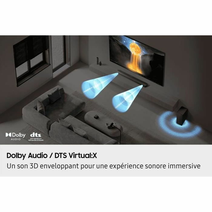 Samsung Barra de sonido HW-B460F/XE de 2.1 canales con Subwoofer inalámbrico Samsung Barra de sonido HW-B460F/XE de 2.1 canales con Subwoofer inalámbrico