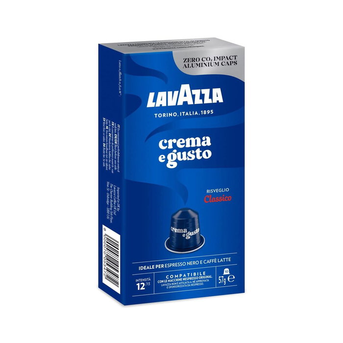 Lavazza Crema e Gusto Classico Cápsulas para Nespresso, Caja de 10