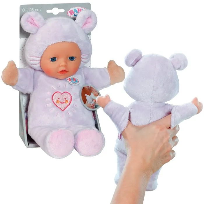 Baby Born - Muñeco Ratoncito Suave con Orejitas y Bolsillos para los Dedos, 26 cm