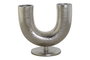 DKD Home Decor Jarrón de Aluminio Plateado 19x11x17 cm