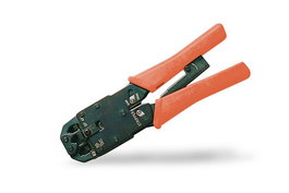Digitus Herramienta de Prensado Modular Multifuncional, Pelacables y Cortador para Conectores 4P2C, 4P4C, 6P4C, 6P6C, 8P8C