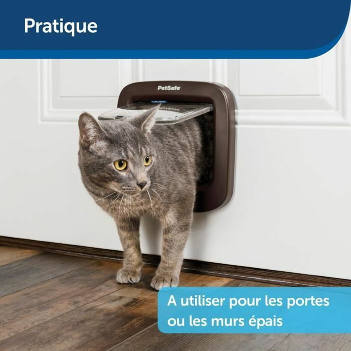 Petsafe Túnel de Extensión para Puerta Microchip Marrón