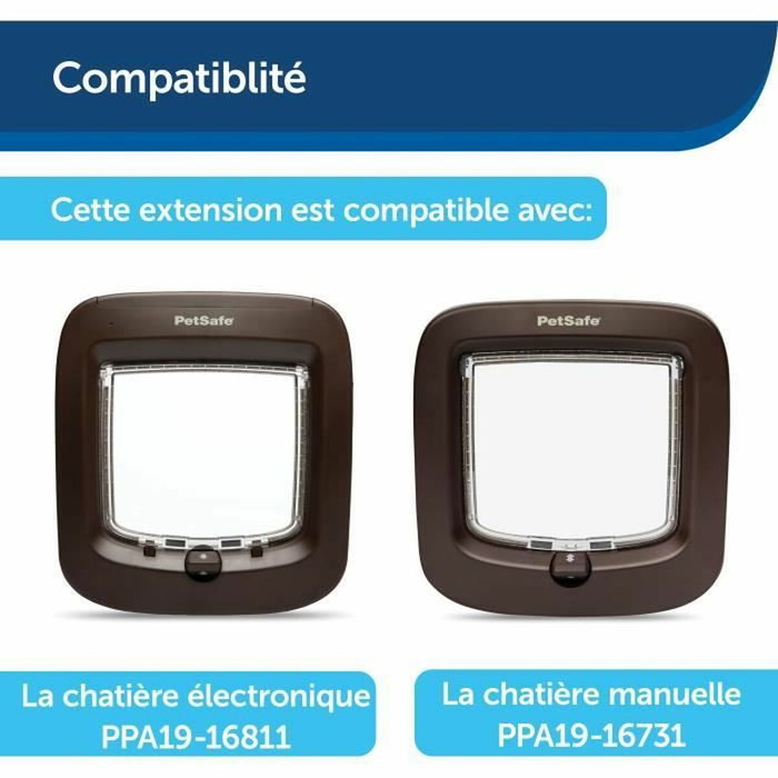 Petsafe Túnel de Extensión para Puerta Microchip Marrón