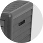 Eda Baya Garden Bay Cubo de Basura de Plástico Gris Antracita 420 Litros Imitación Madera