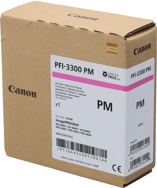 Canon PFI-3300pm Magenta (foto) 330ml Canon PFI-3300pm Magenta (foto) 330ml