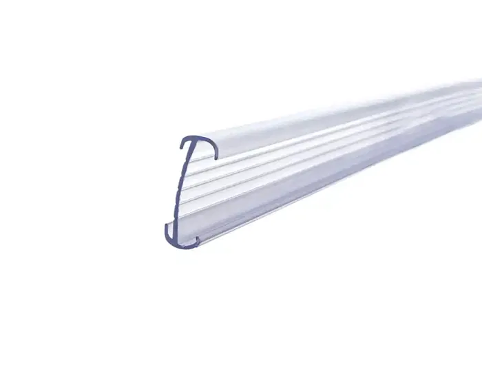 Q-Connect Soporte Portaprecios Reutilizable para Estantería, Transparente, 40x1000 mm