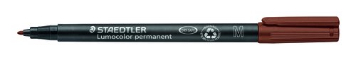 STAEDTLER 317 LUMOCOLOR (M) Marrón (Set de 10) Rotulador Permanente STAEDTLER 317 LUMOCOLOR (M) Marrón (Set de 10) Rotulador Permanente
