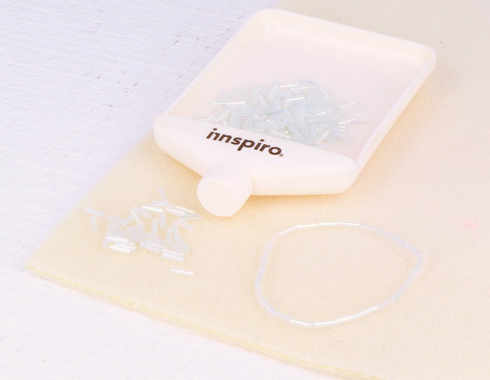 Innspiro Rocalla de Vidrio Cilindro Aurora Boreale Transparente 95g